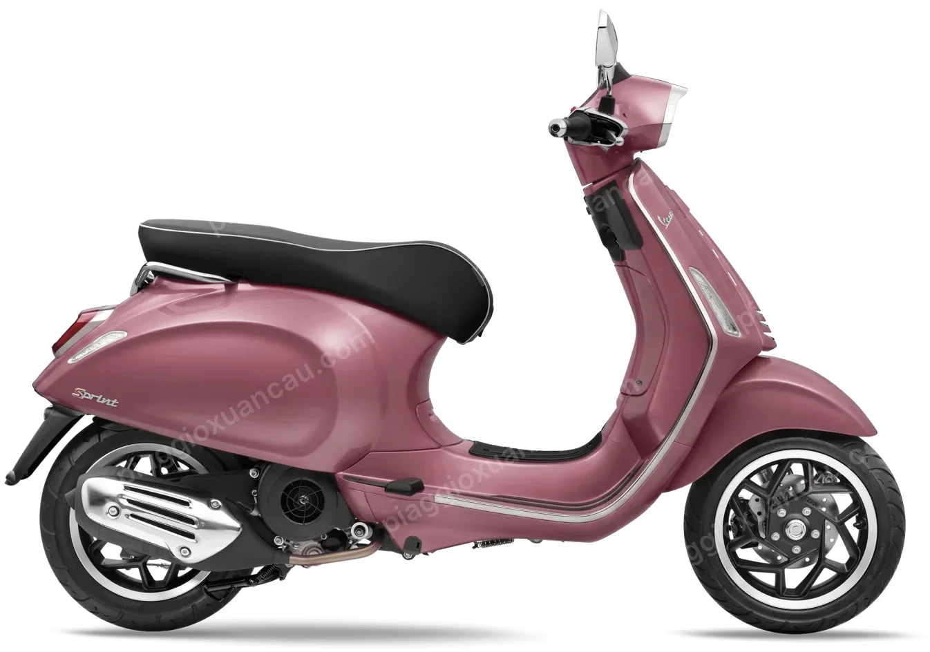 Vespa Sprint 125 màu Pink, nhìn ngang