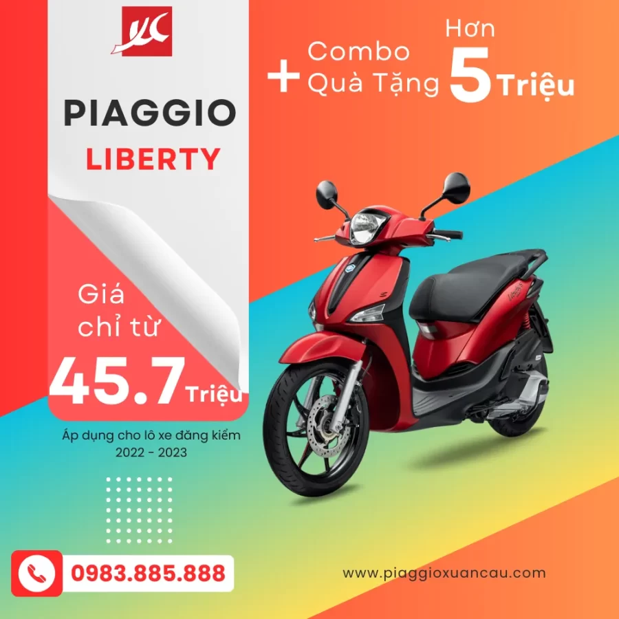 piaggio liberty khuyen mai lo xe 2022 piaggio xuan cau