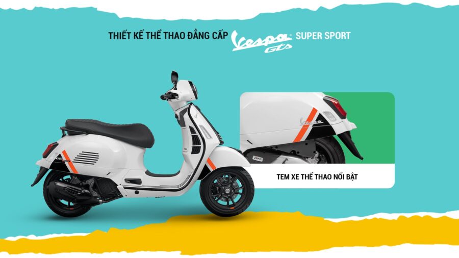 Vespa GTS Super Sport 150 - White Innocenza