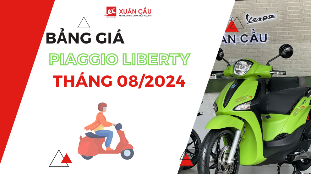 Bảng giá xe Piaggio Liberty tháng 8/2024