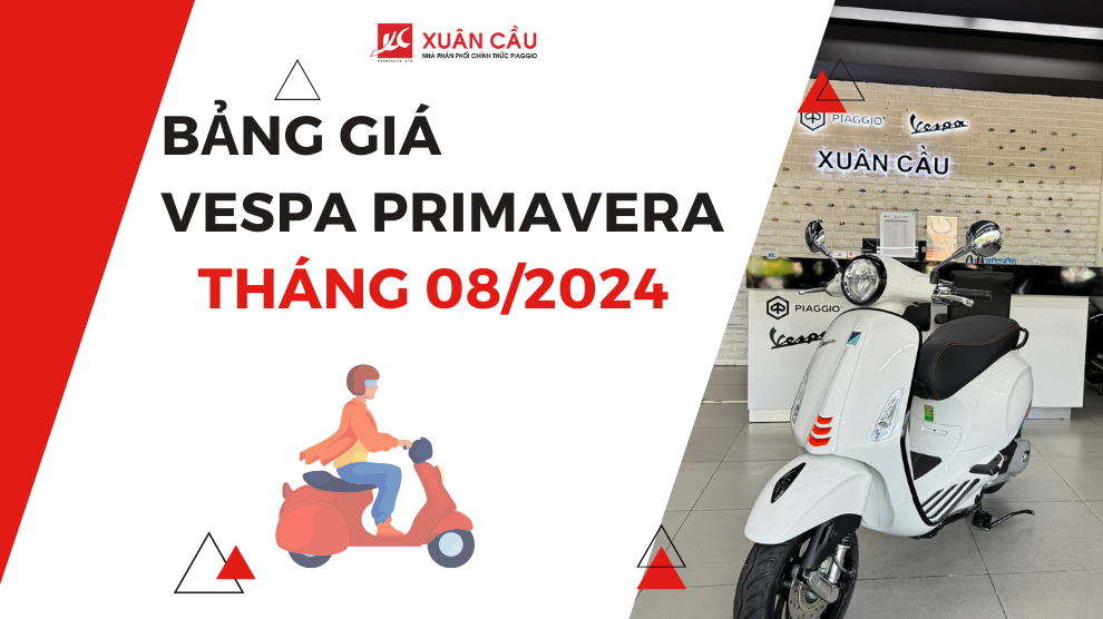 Bảng giá xe Vespa Primavera tháng 8/2024