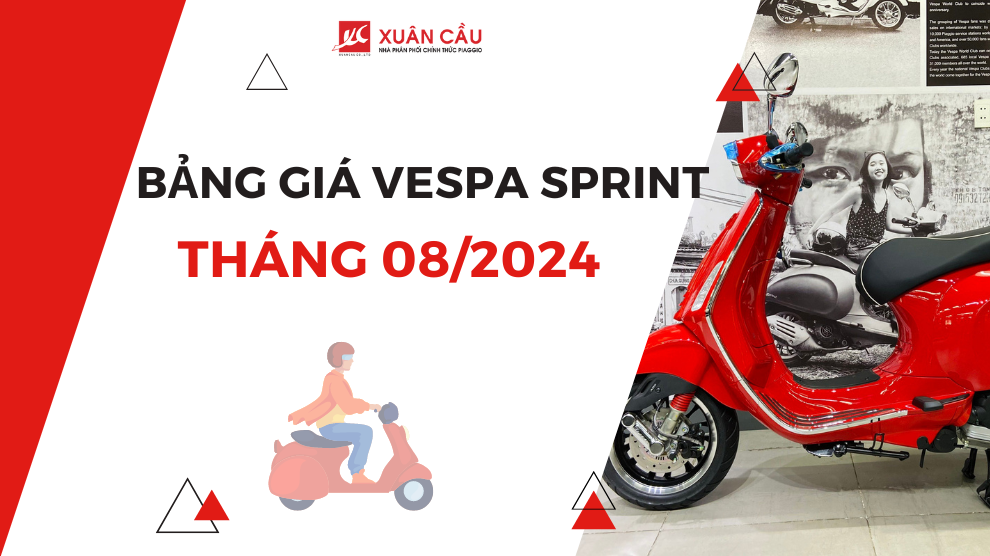 Bảng giá xe Vespa Sprint tháng 8/2024