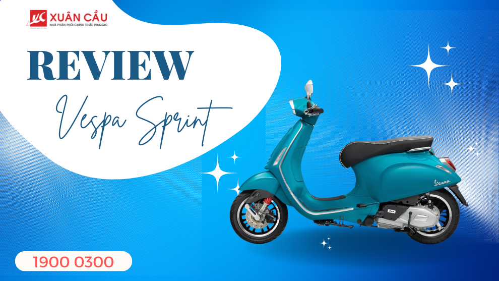 Review chi tiết Vespa Sprint: Thiết kế, động cơ và tiện ích