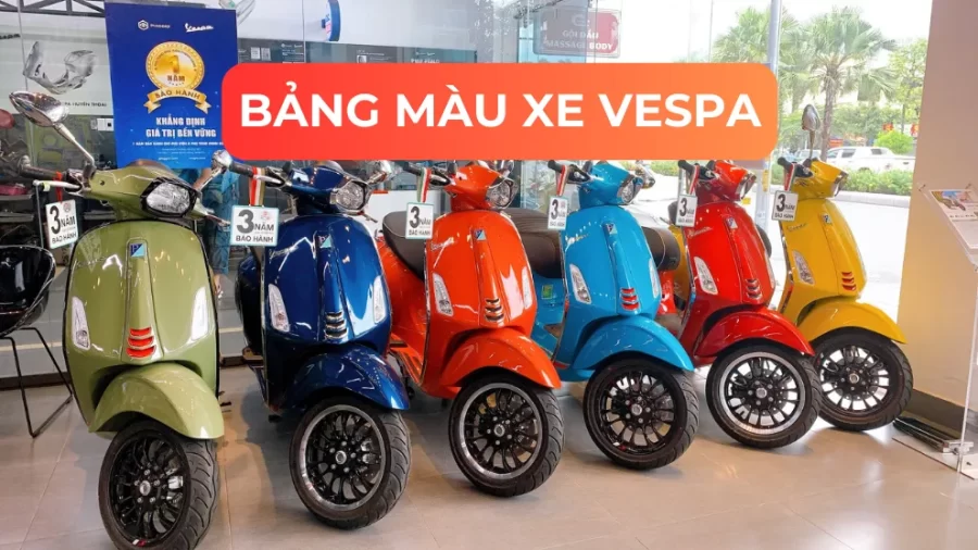 bang mau xe vespa piaggio xuan cau