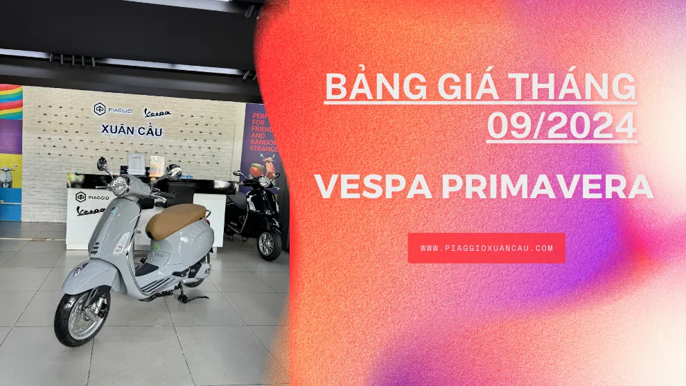 Bảng giá xe Vespa Primavera tháng 9/2024