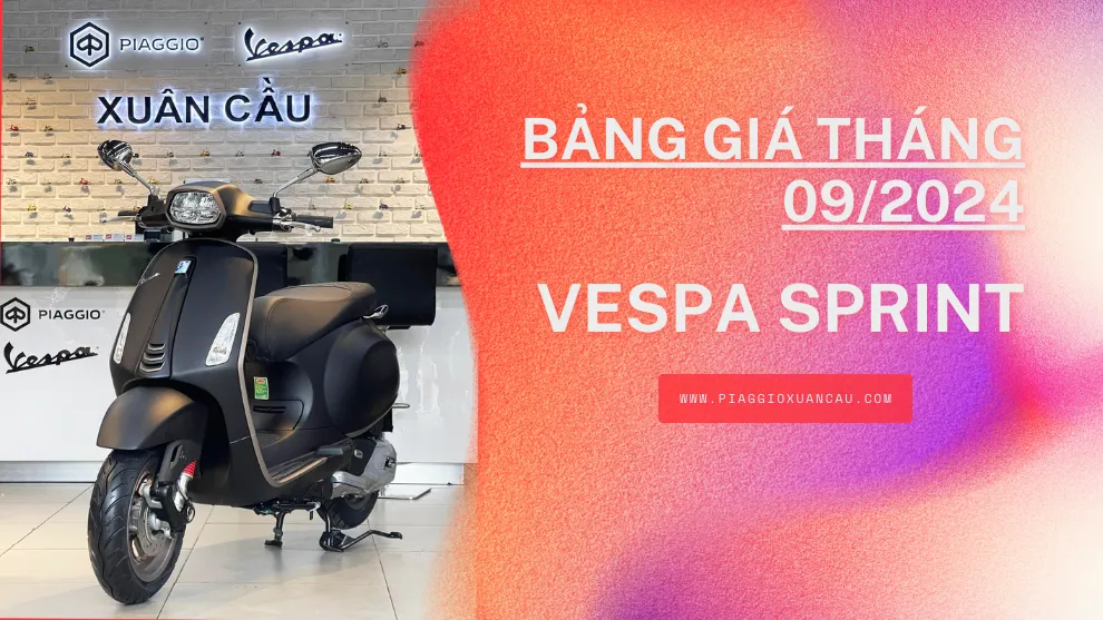 Bảng giá xe Vespa Sprint tháng 9/2024