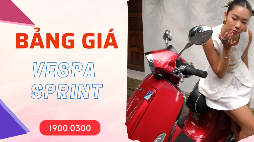 Bảng giá xe Vespa Sprint tháng 3/2025