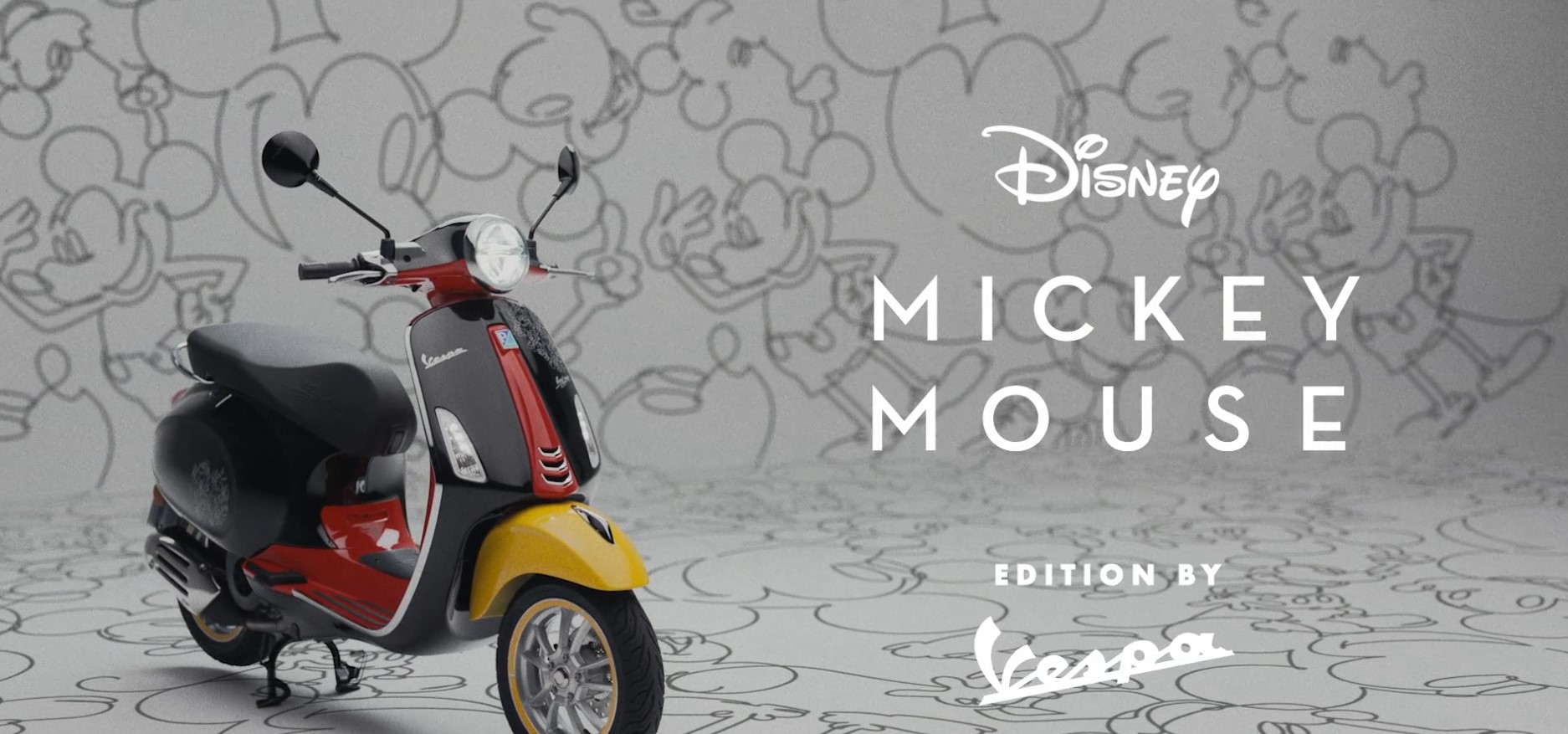 Chi tiết thiết kế “đốn tim” trên Vespa Primavera Mickey Mouse