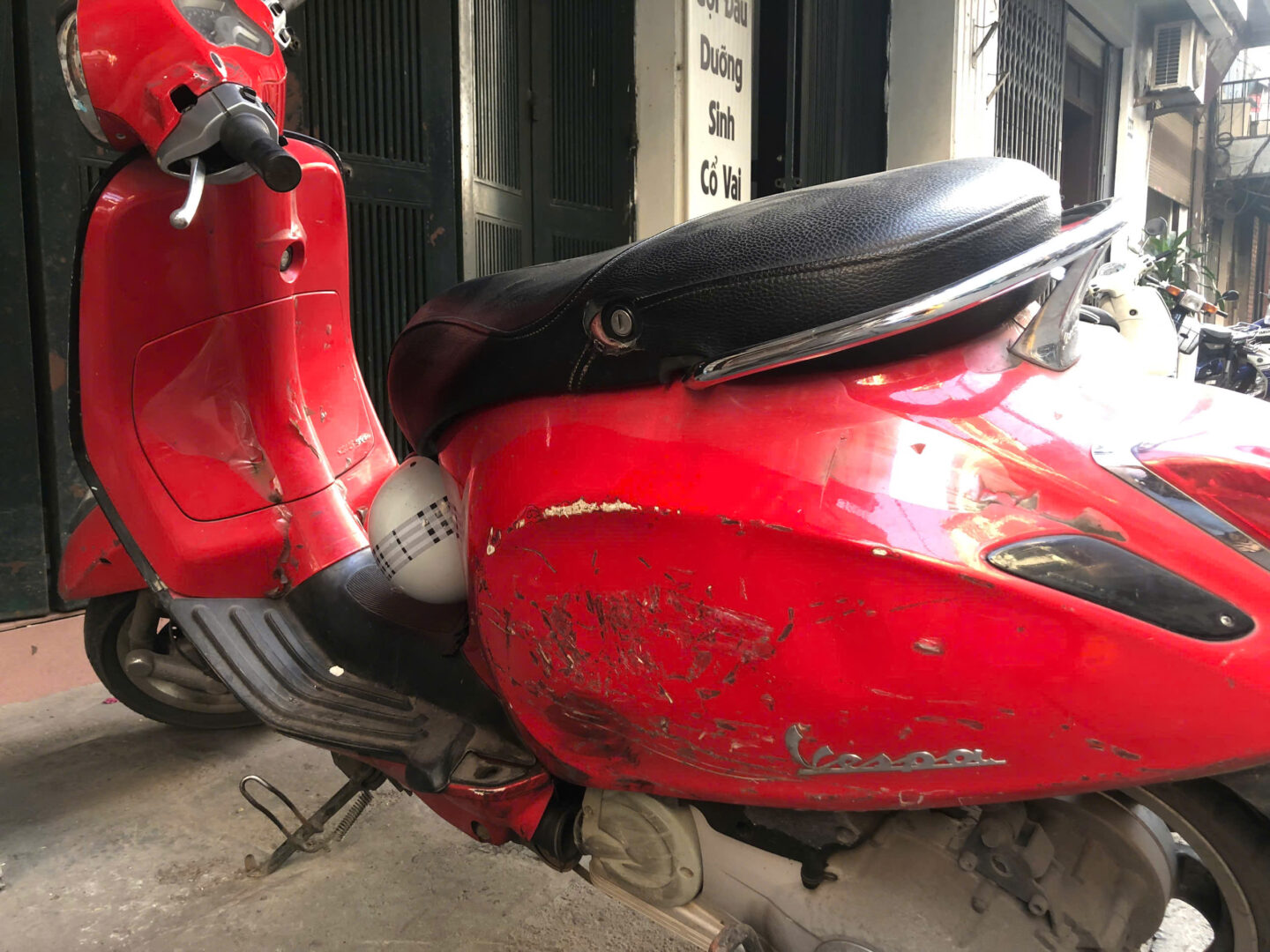 xe dan nilong vespa xuan cau 1