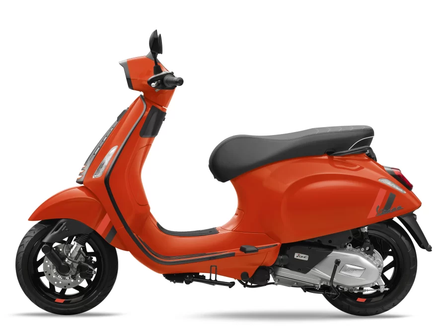The New Vespa Sprint S 125 2025 Cam Orange Impulsivo 2