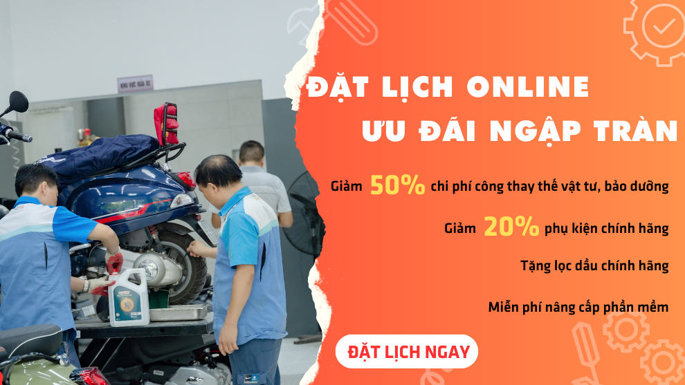 Đặt Lịch Sửa Chữa Bảo Dưỡng Vespa – Ưu Đãi Ngập Tràn