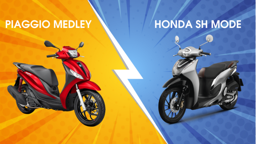 so sanh piaggio medley vs honda sh mode