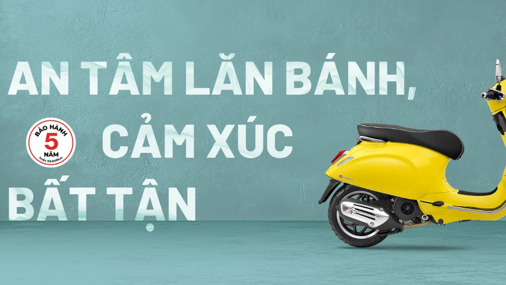 Bảo Hành Vespa 5 Năm: An Tâm Lăn Bánh Cùng Sprint & Primavera 2025 tại Piaggio Xuân Cầu