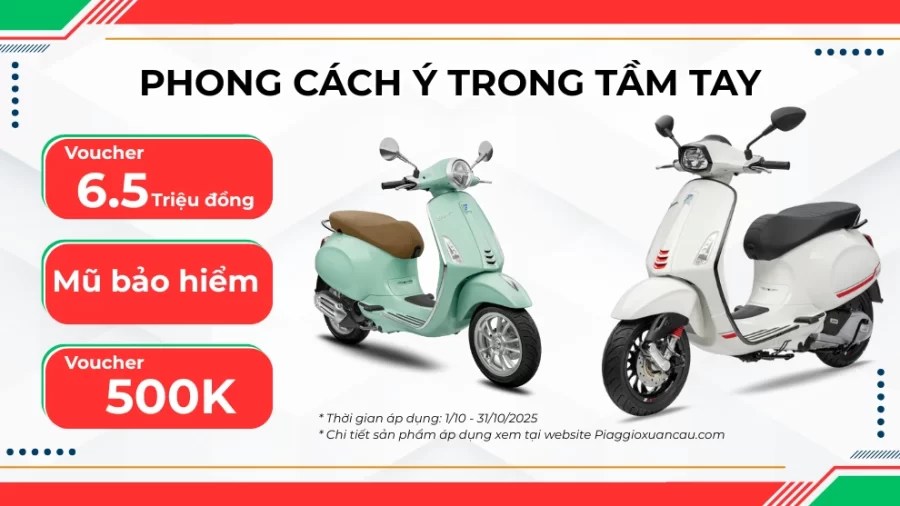 banner khuyen mai vespa thang 10