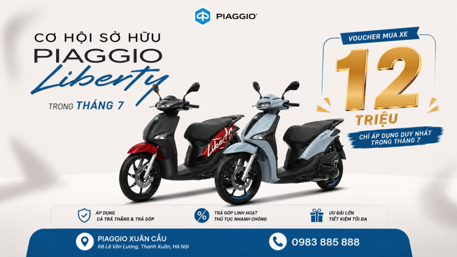 Ưu Đãi Tháng 7 Tại Piaggio Xuân Cầu: Sắm “Trang Sức Ý” – Nhận Voucher Đến 15 Triệu Đồng 4 uu-dai-thang-7-piaggioxuancau-liberty